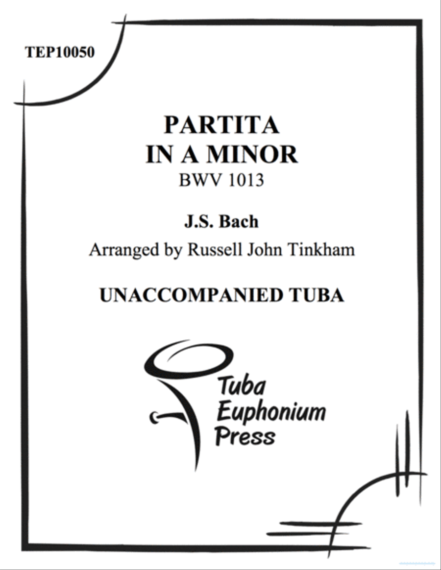 Partita in A Minor, BWV 1013 Tuba scores gallery preview page 1