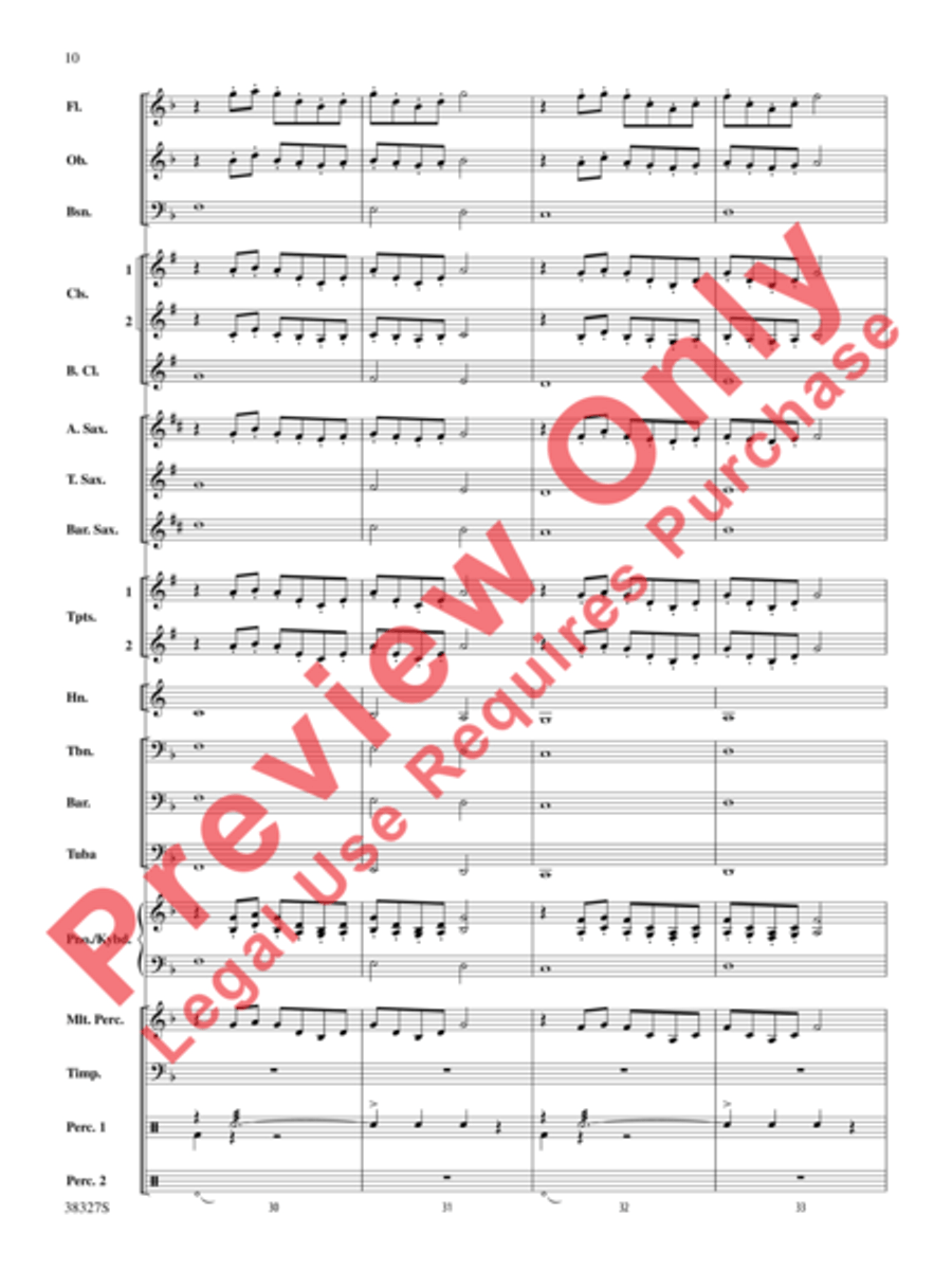 Overture 1812 Concert Band scores gallery preview page 11
