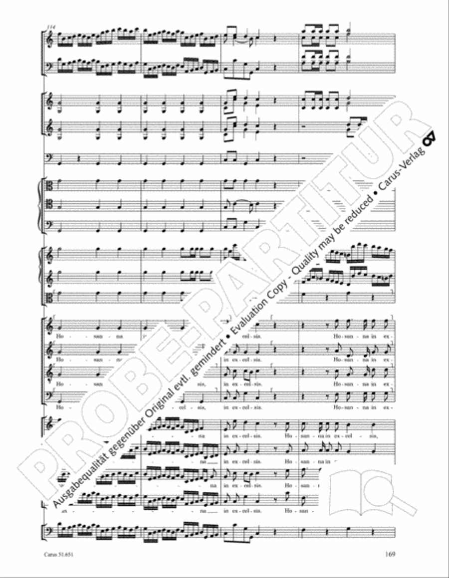 C Minor Mass, K. 427 (Missa in c KV 427) 4-Part scores gallery preview page 185