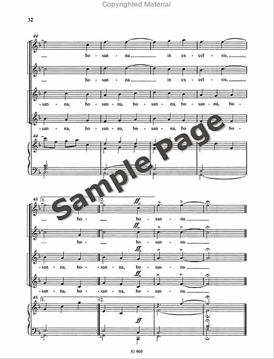 Missa Brevis SSAA scores gallery preview page 33