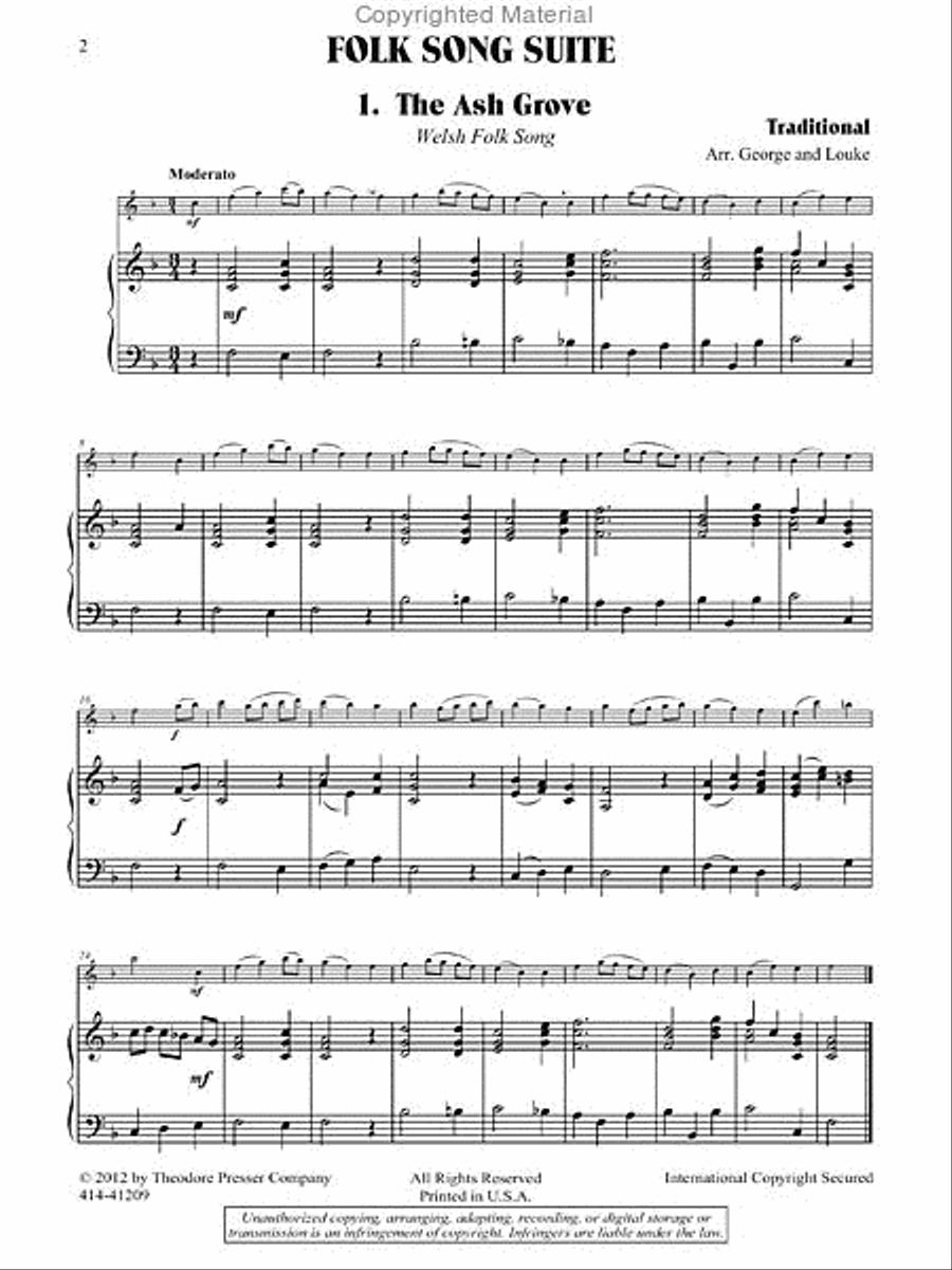 Flute 102: Piano Accompaniments Chamber Music scores gallery preview page 2