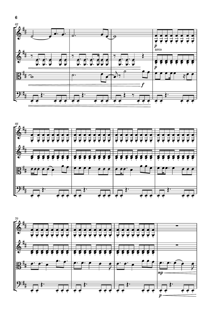 Good Luck, Babe! String Quartet scores gallery preview page 6