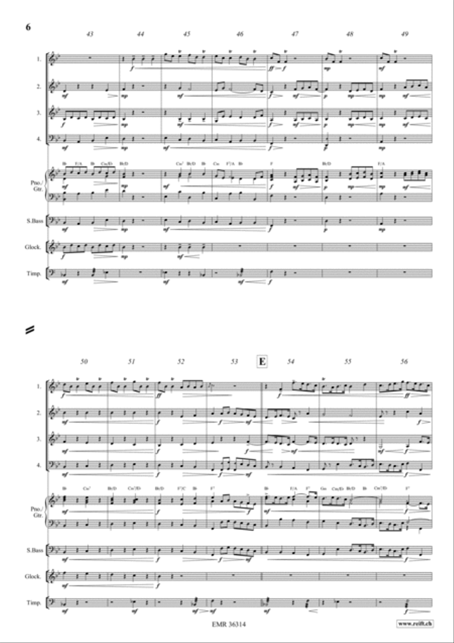 Trumpet Voluntary Woodwind Quartet scores gallery preview page 5