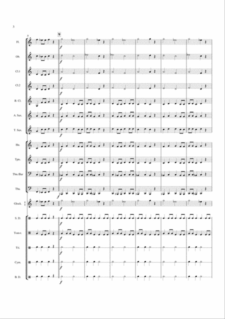 March of the Trolls - Score Concert Band scores gallery preview page 4