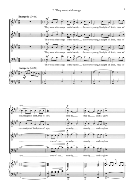 For the Fallen (Choral suite - SATB, Piano) image number null