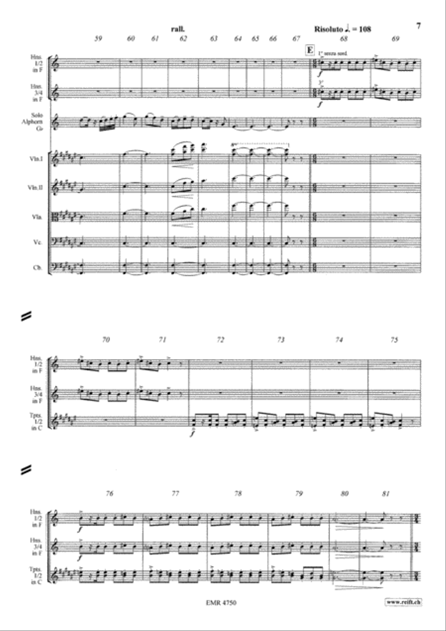 Capriccio Sur Deux Chants Populaires Orchestra scores gallery preview page 7