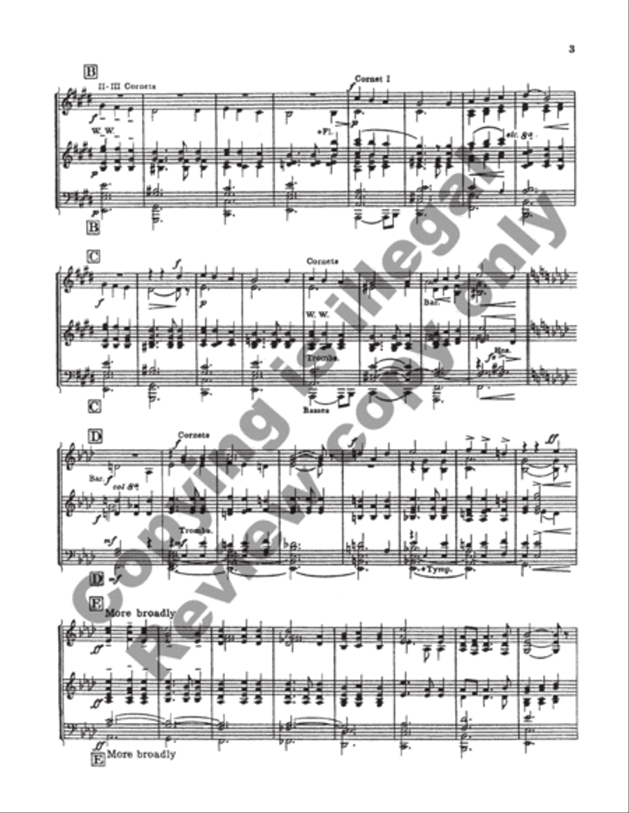 Onward, Ye Peoples! (Symphonic Band Set) Concert Band scores gallery preview page 4