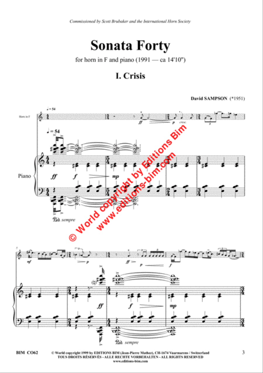 Sonata Forty Horn scores gallery preview page 2
