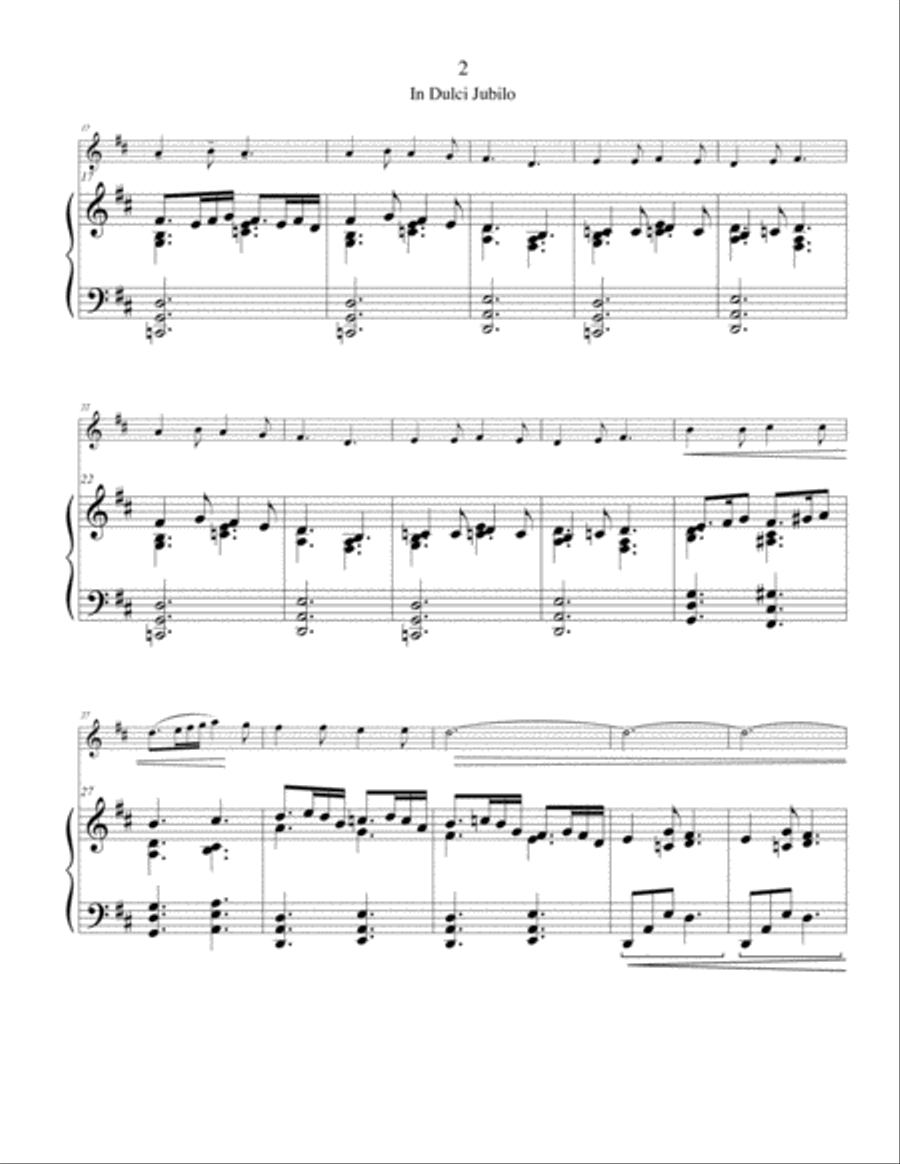 In Dulci Jubilo Flute Solo scores gallery preview page 2
