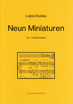 Neun Miniaturen für 1-2 Klarinetten (1982-1995)