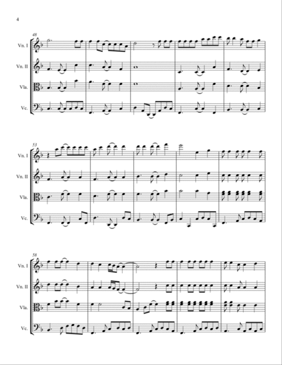 Thunder Road String Quartet scores gallery preview page 4
