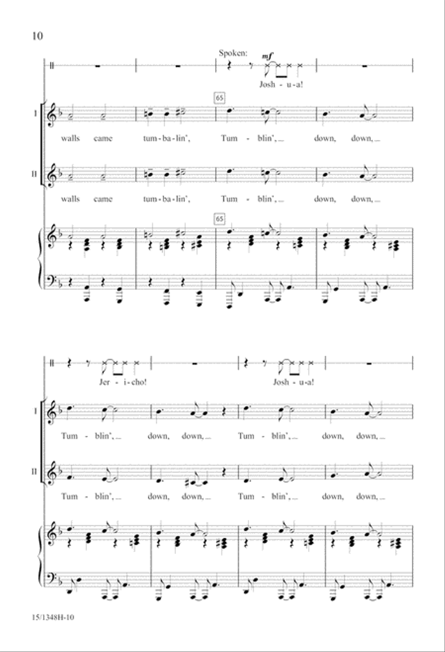 Joshua Fit the Battle of Jericho 2-Part scores gallery preview page 10