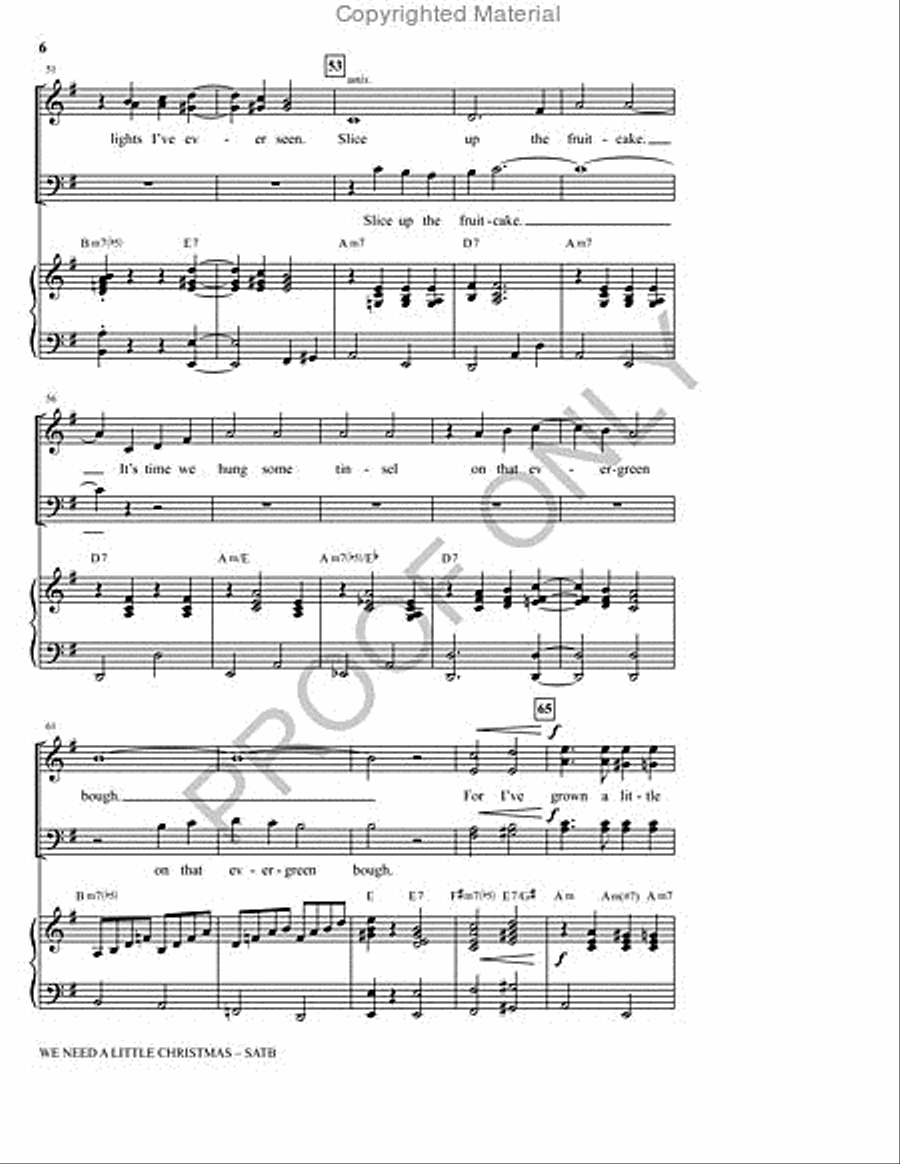 We Need a Little Christmas 4-Part scores gallery preview page 6