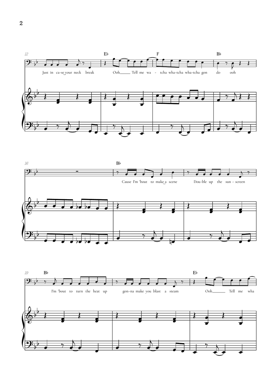 Made You Look Piano scores gallery preview page 3