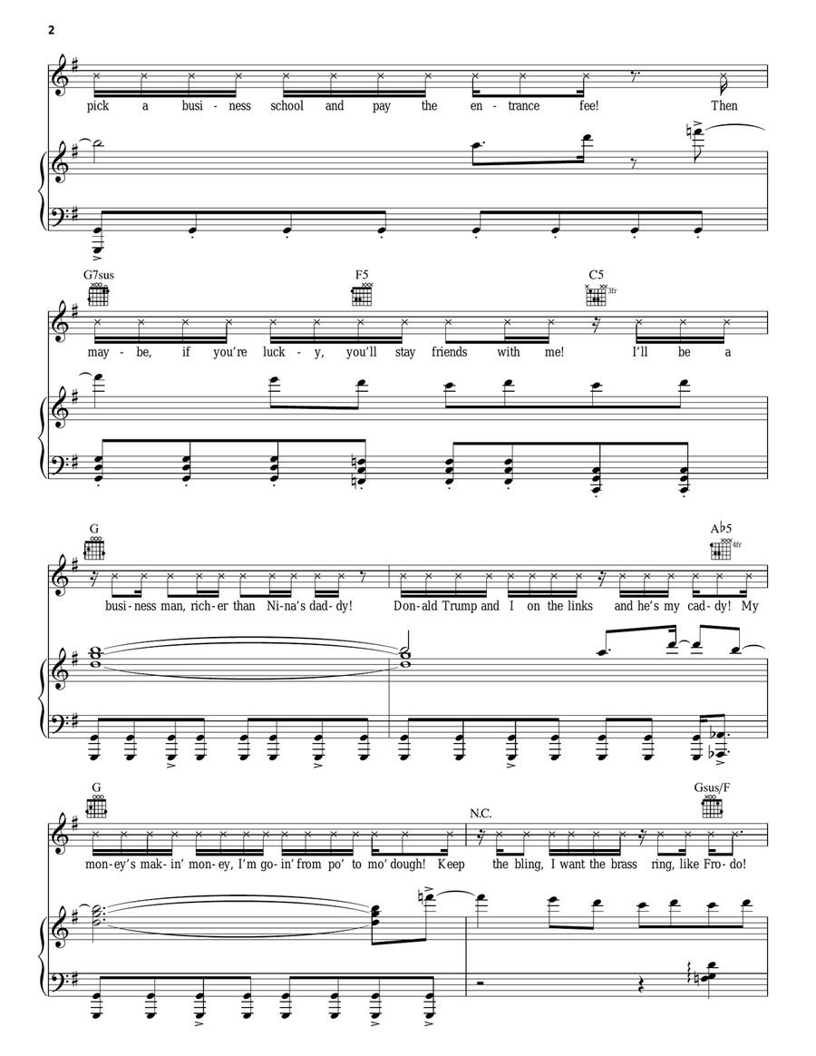 96,000 (from In The Heights: The Musical) Guitar scores gallery preview page 2