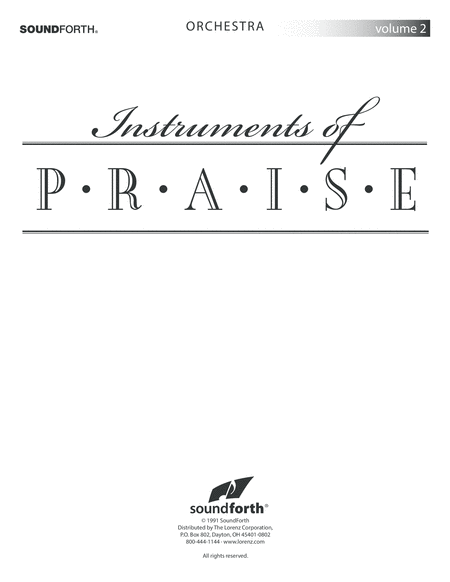 Instruments of Praise, Vol. 2: Cello/Double Bass - Score and insert