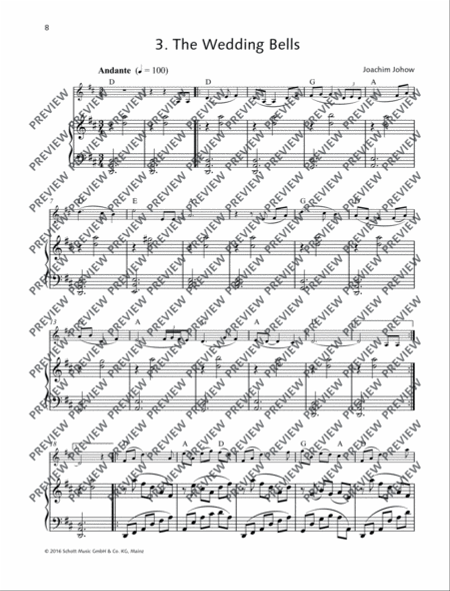 The Wedding Bells Violin Solo scores gallery preview page 2