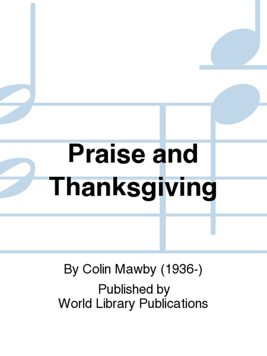 Praise and Thanksgiving image number null
