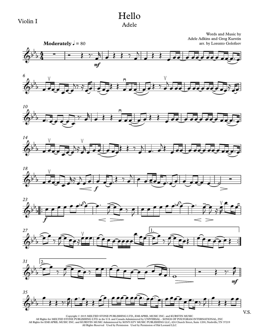 Hello String Quartet scores gallery preview page 1