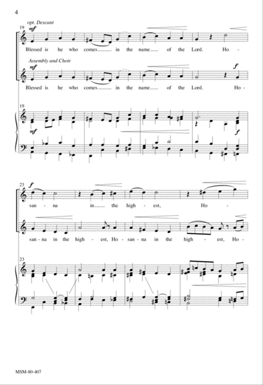 Eucharistic Acclamations on Diademata Unison Choir scores gallery preview page 3