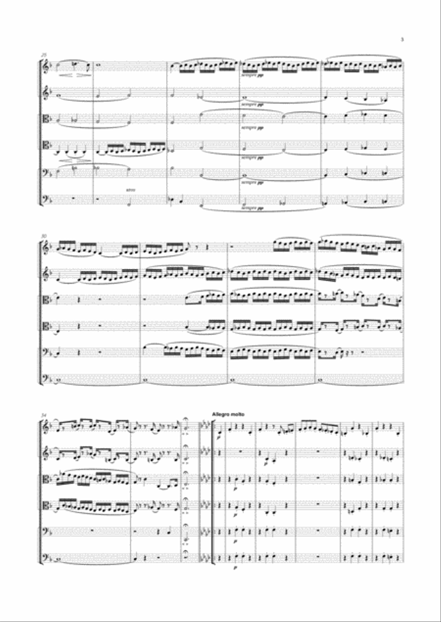Mendelssohn - String Symphony No.11 in F major, MWV N 11 String Orchestra scores gallery preview page 3
