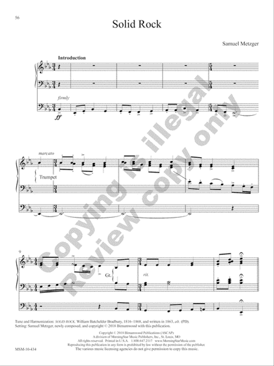 The Festival Hymn Collection, Volume 3 Organ scores gallery preview page 34