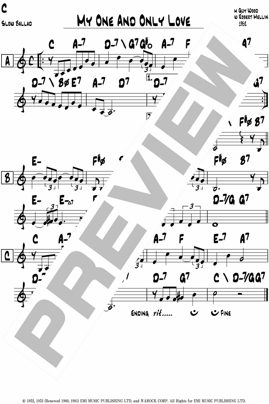 My One And Only Love Piano scores gallery preview page 4