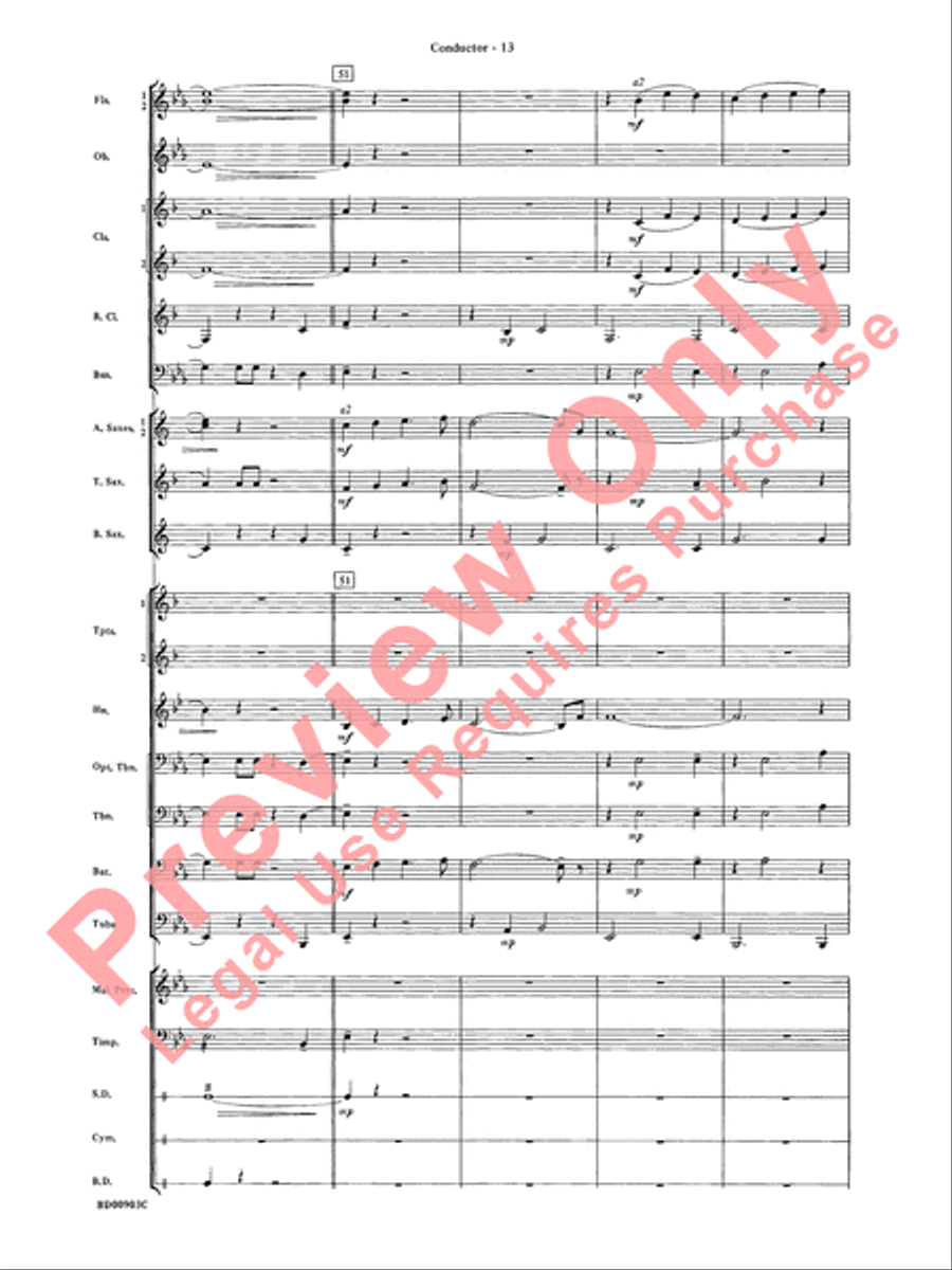 Crestar Overture Crestar Overture Concert Band scores gallery preview page 16