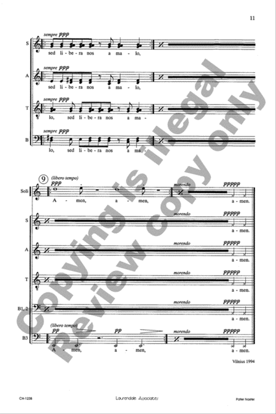 Pater Noster Pater Noster Divisi scores gallery preview page 11