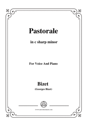 Book cover for Bizet-Pastorale in c sharp minor,for voice and piano