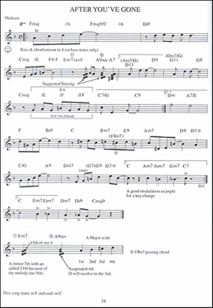 Chord Melody Method for Accordion Piano scores gallery preview page 4