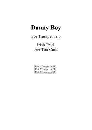 Book cover for Danny Boy for Trumpet Trio