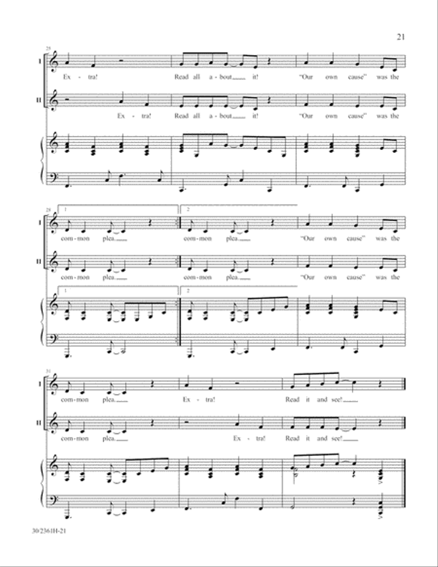 Ten Who Counted 2-Part scores gallery preview page 22