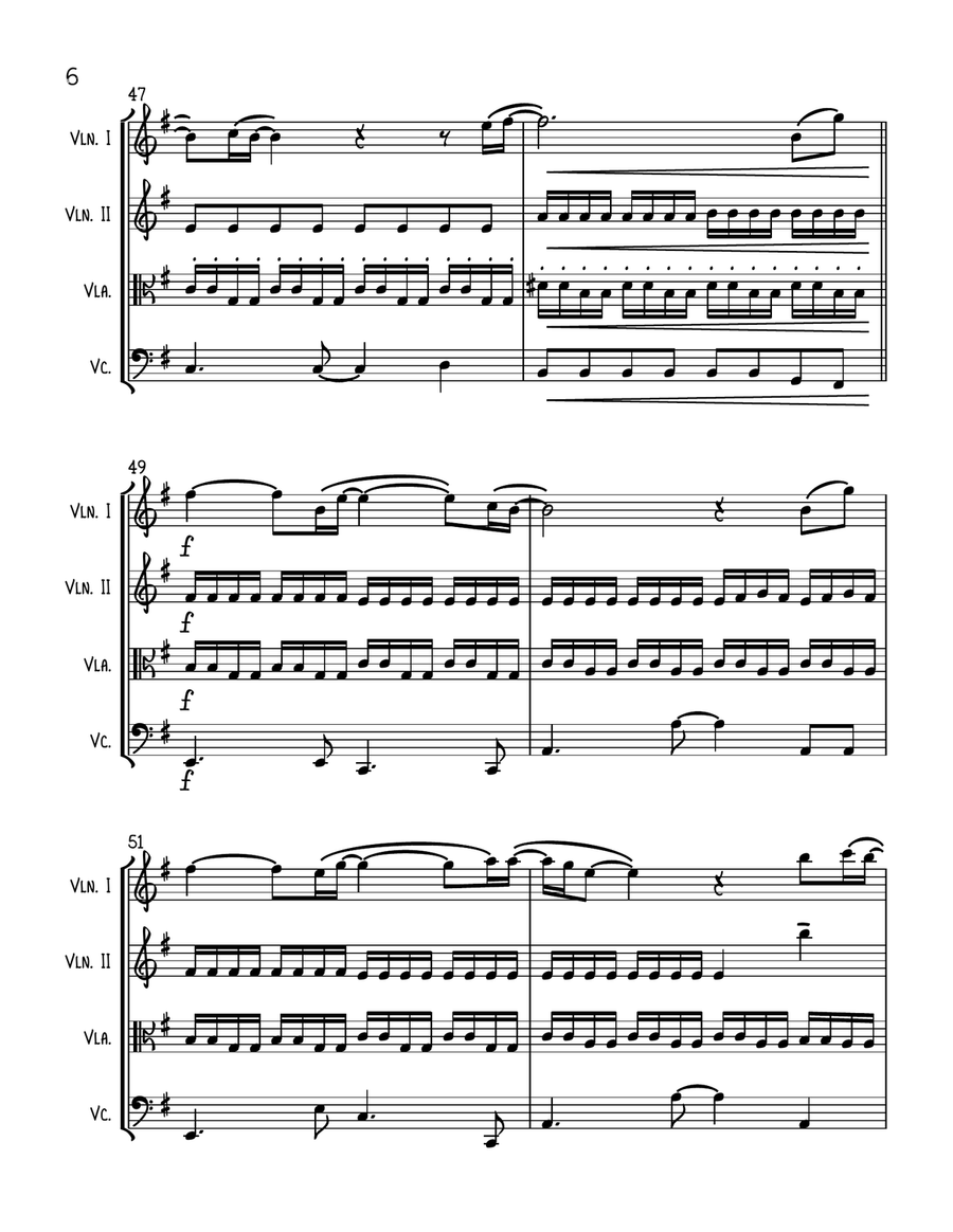 No Time To Die String Quartet scores gallery preview page 6