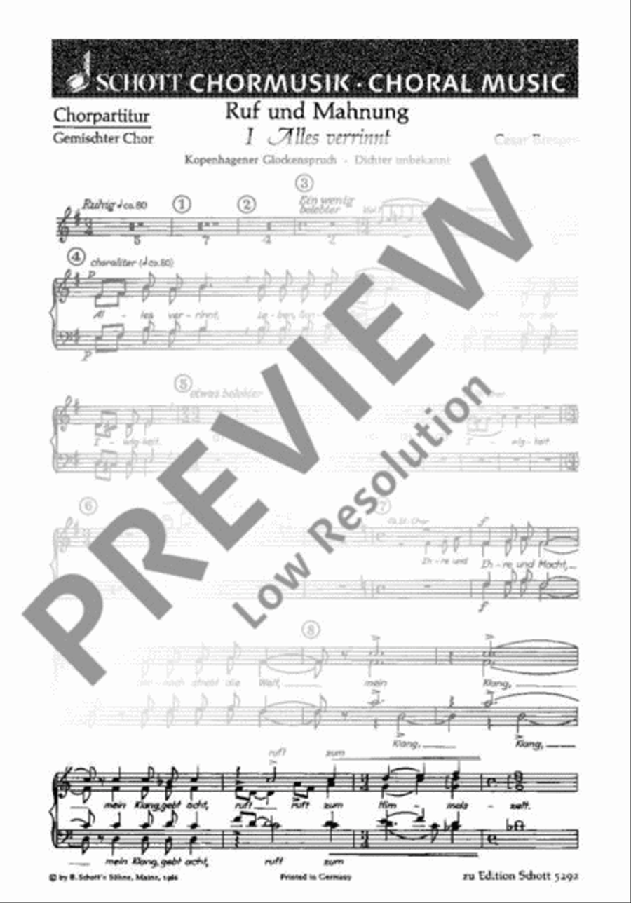 Ruf und Mahnung SSA scores gallery preview page 2