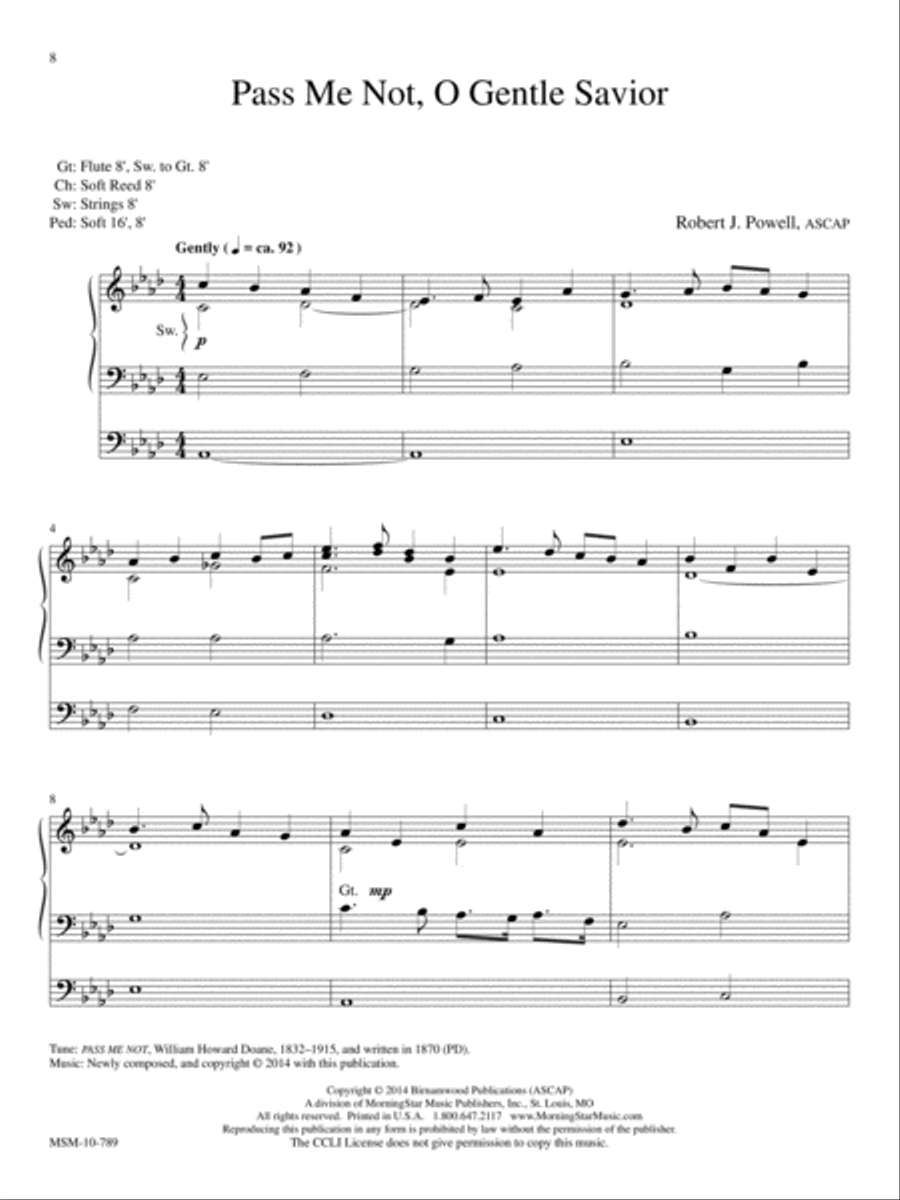 Prayerful Preludes, Set 3 Organ scores gallery preview page 6