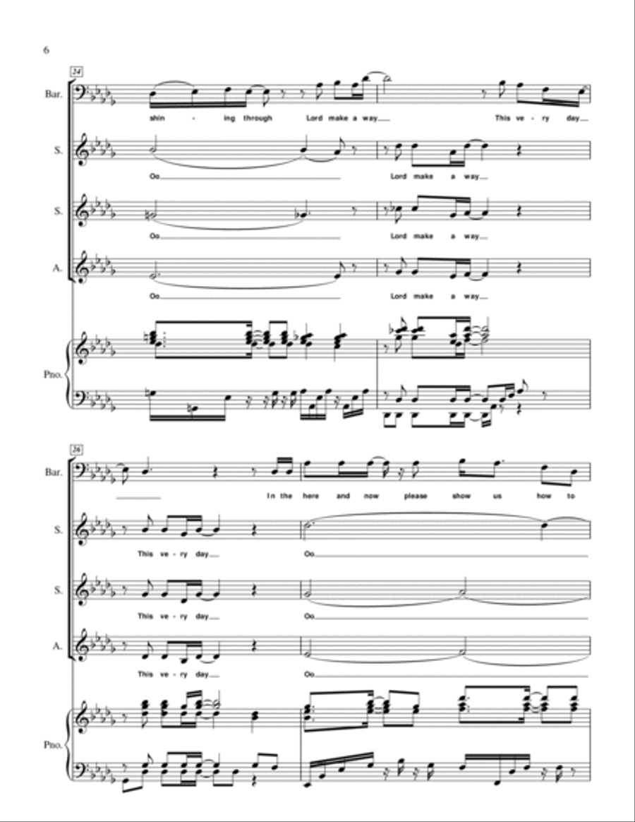 Lord, Make a Way Lord, Make a Way Choir scores gallery preview page 6