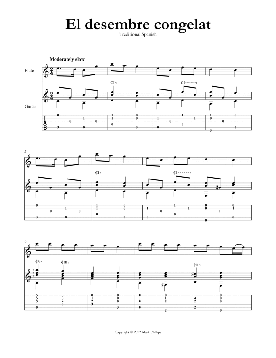 El desembre congelat El desembre congelat Flute scores gallery preview page 1