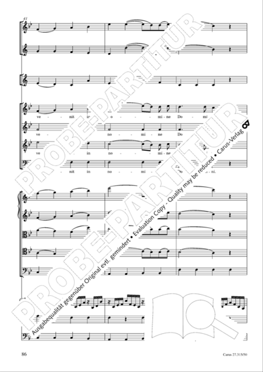 Requiem in C major 4-Part scores gallery preview page 89