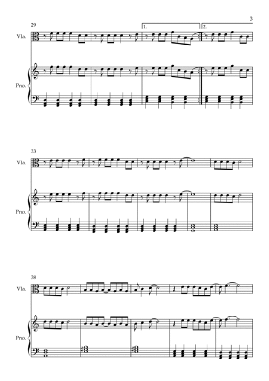 Flowers Violin Solo scores gallery preview page 3