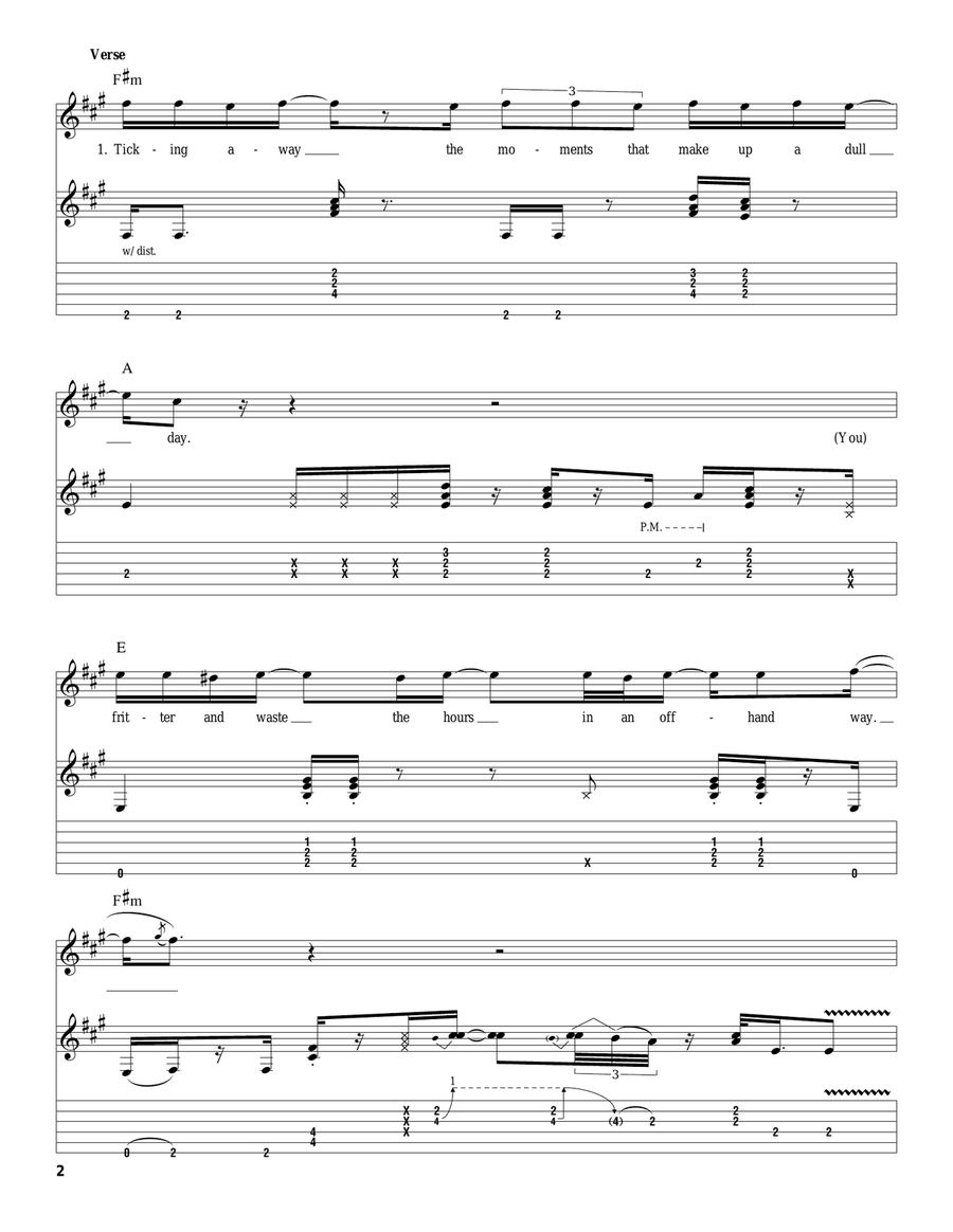 Time Acoustic Guitar scores gallery preview page 2