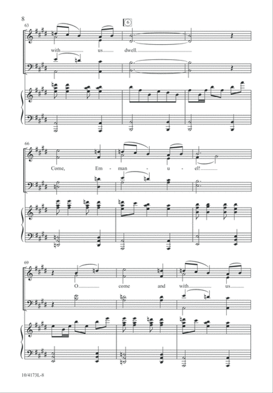 Come, Emmanuel! Come, Emmanuel! 4-Part scores gallery preview page 9