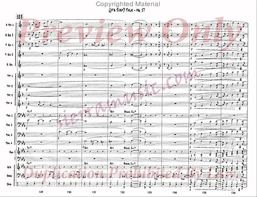It's Just Talk Big Band scores gallery preview page 18