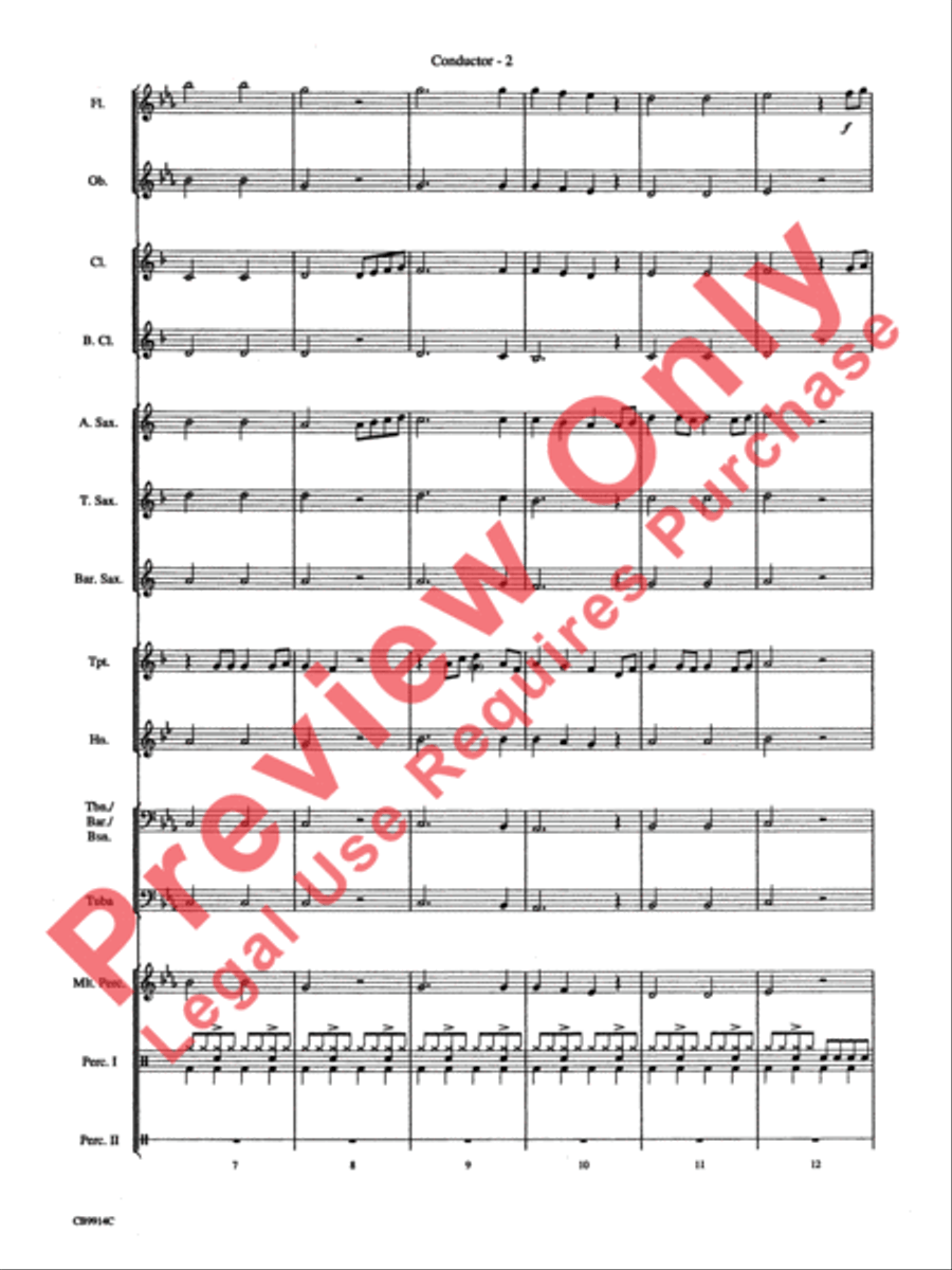 Eye of the Tiger Concert Band scores gallery preview page 5