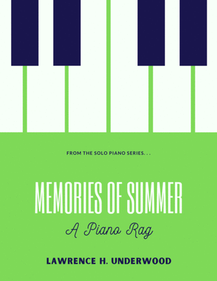 Book cover for Memories of Summer: A Piano Rag