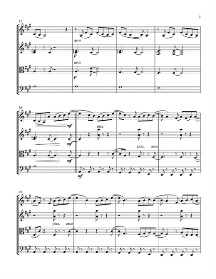 Bubbly String Quartet scores gallery preview page 5