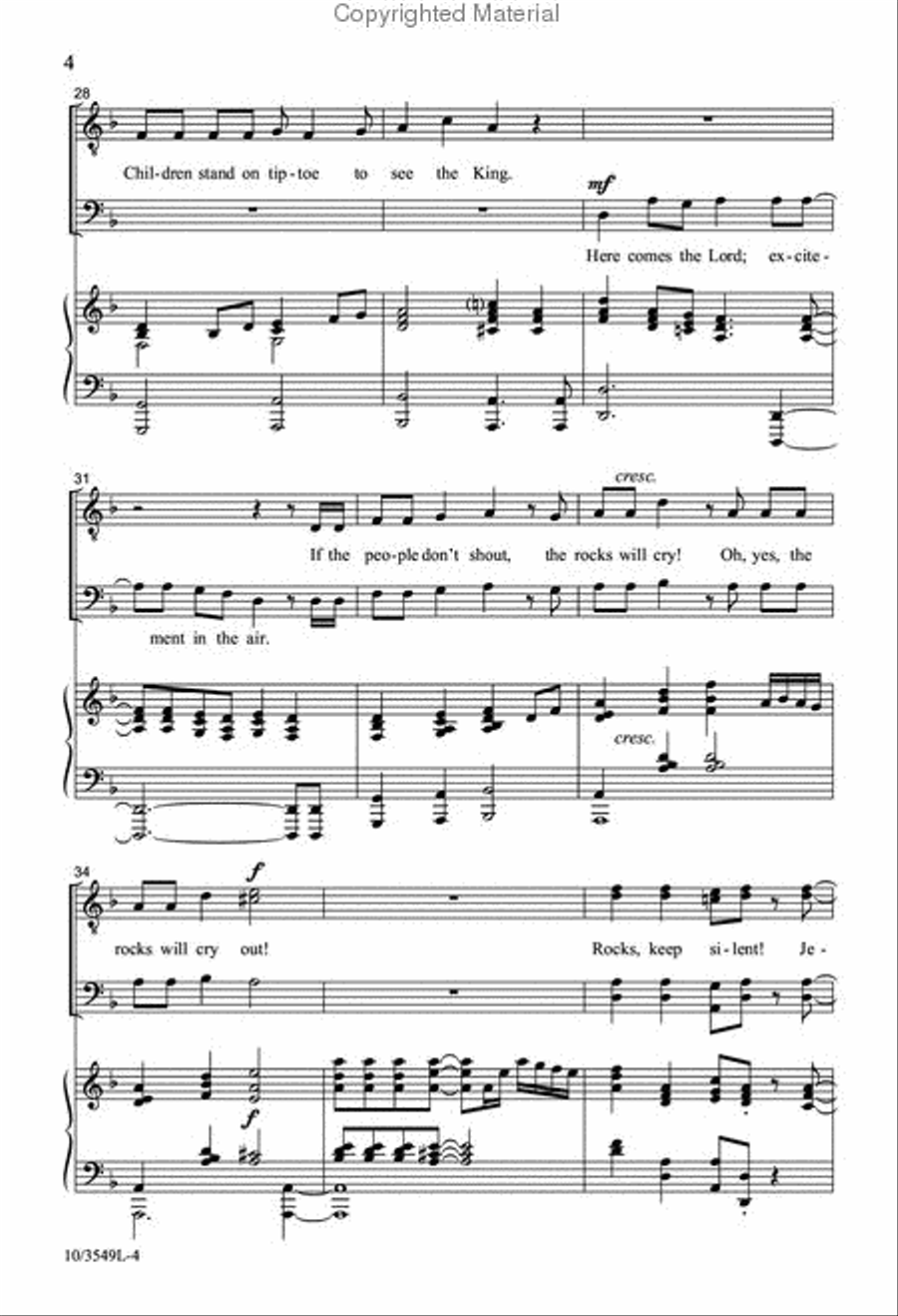 Ain't No Rock Gonna' Shout for Me TTBB scores gallery preview page 5