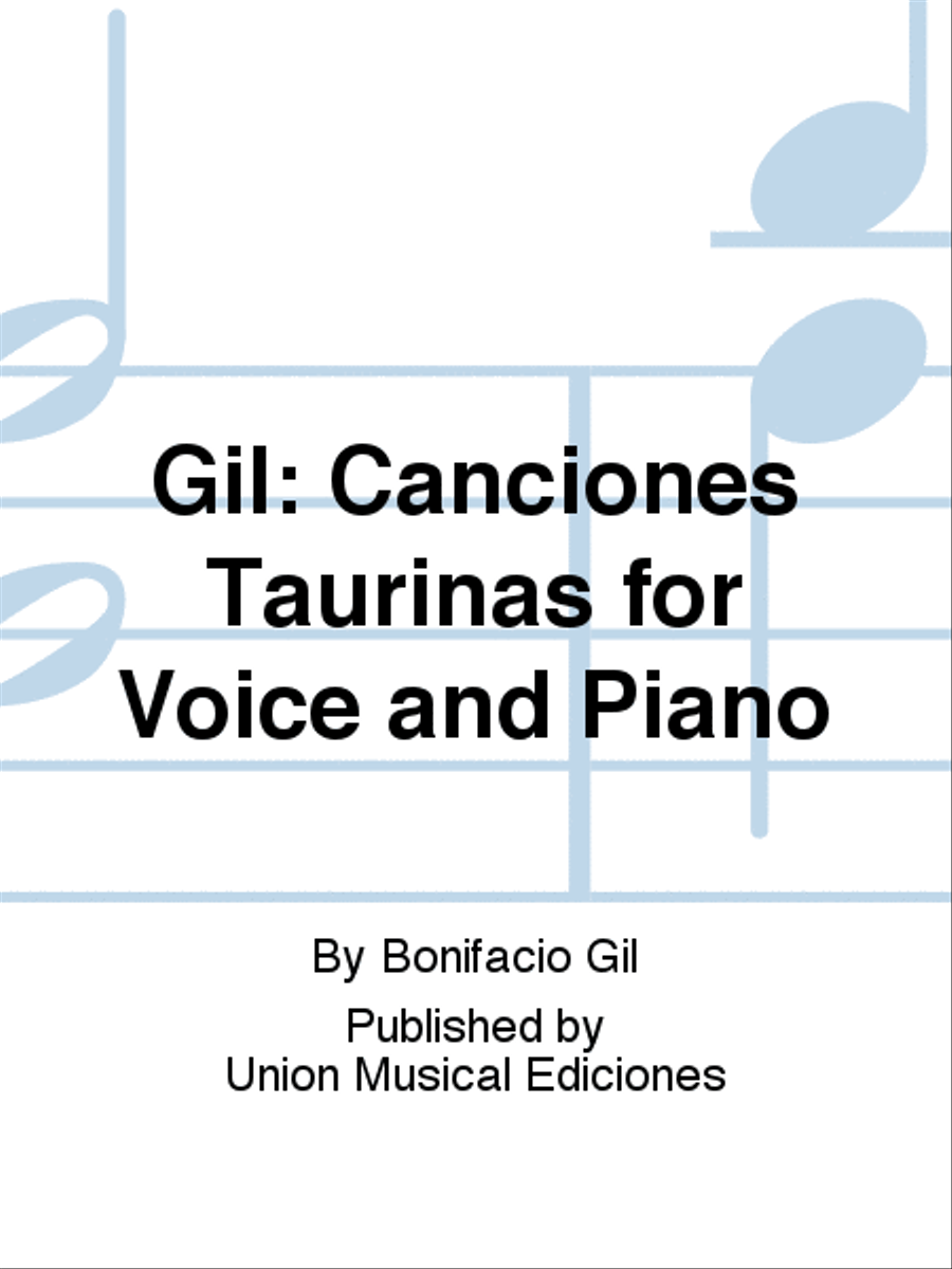 Canciones Taurinas Canciones Taurinas Voice Solo scores gallery preview page 1