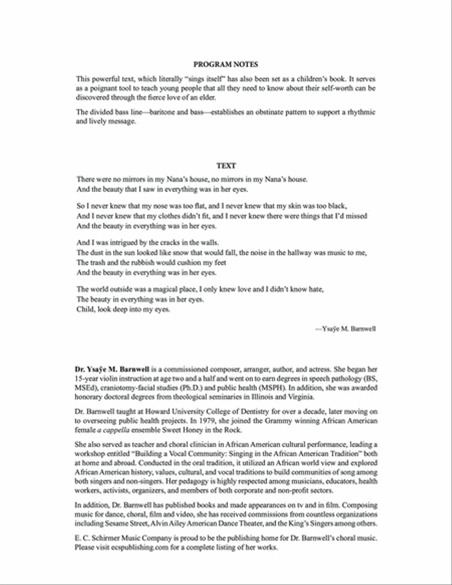 No Mirrors in My Nana's House A Cappella scores gallery preview page 2
