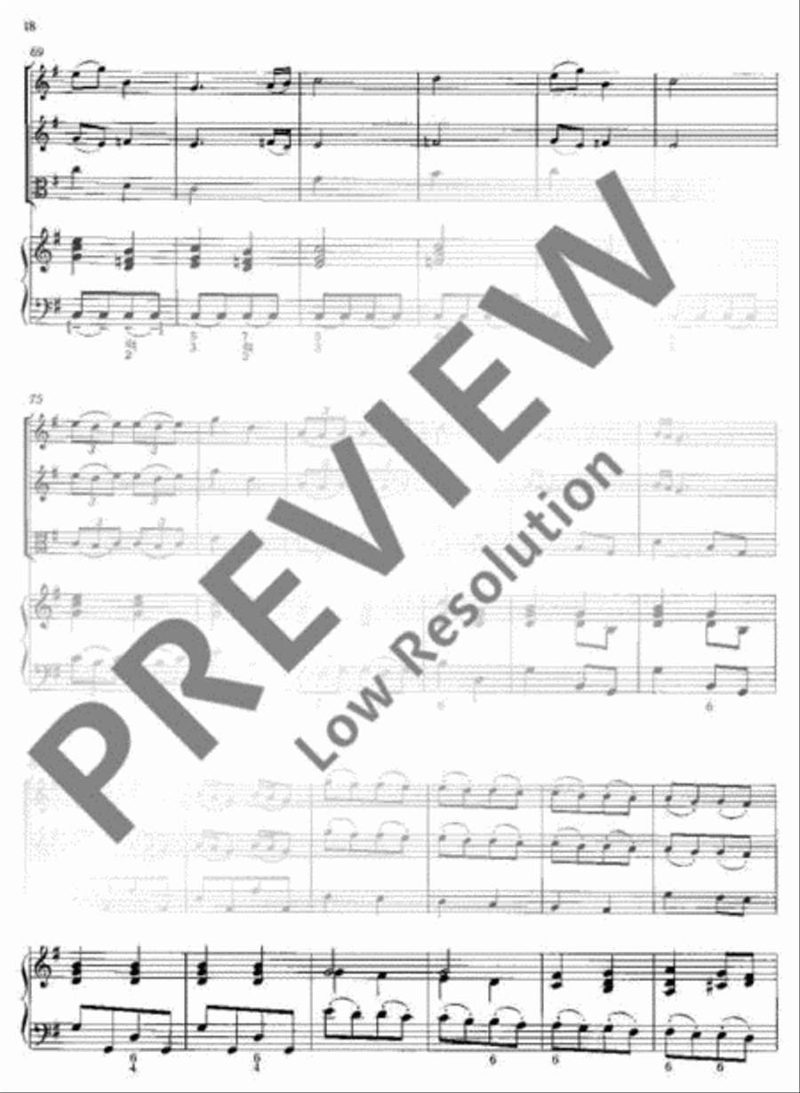 Concerto polonois G Major Basso Continuo scores gallery preview page 19